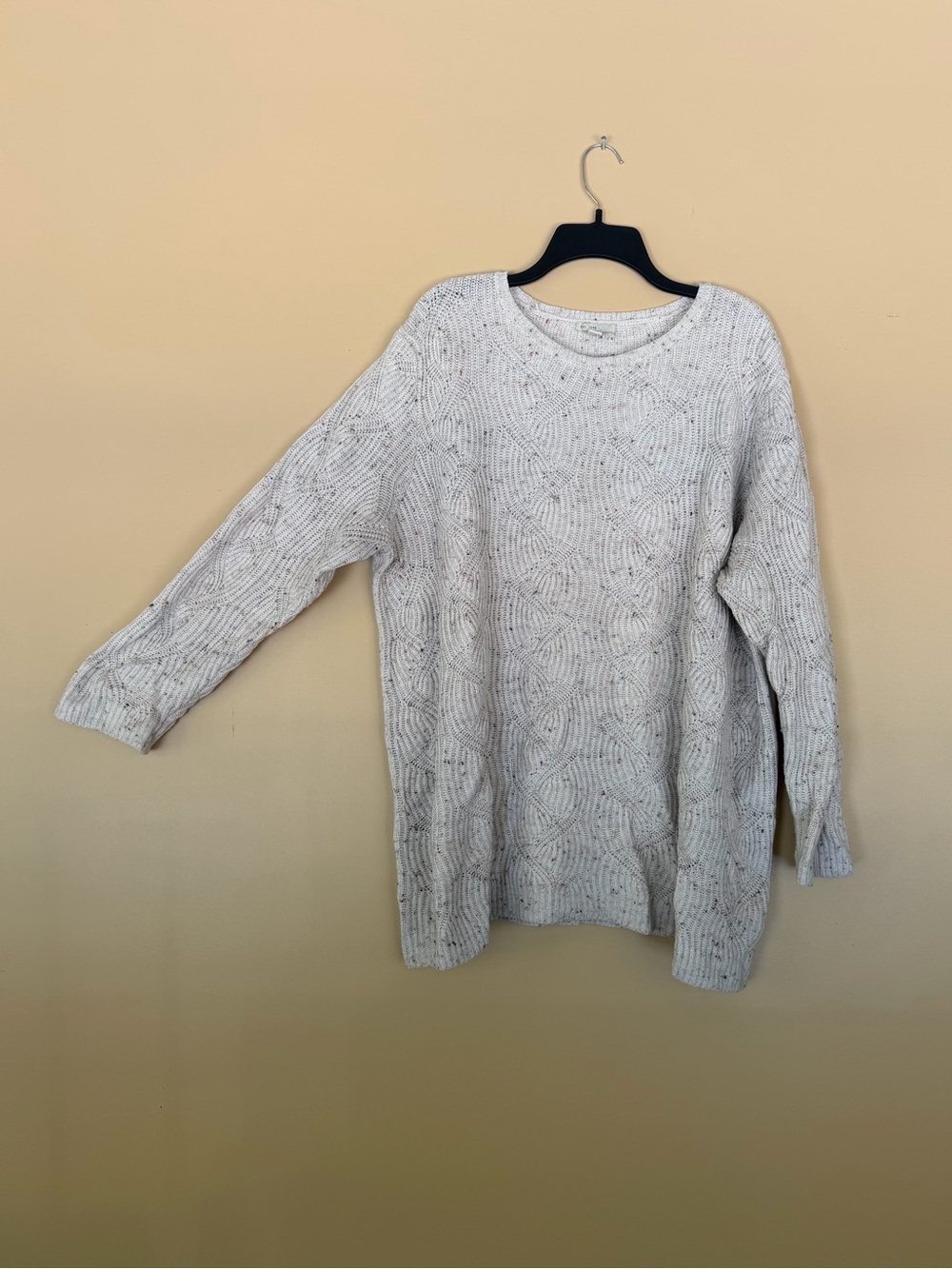 Cozy Cream Cable Knit Women's Sweater